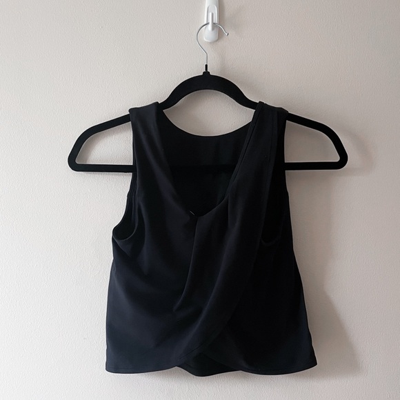 Lululemon • Nulu Twist-Back Yoga High Neck Black C/D Light Support Tank Top • 4 - Picture 6 of 11